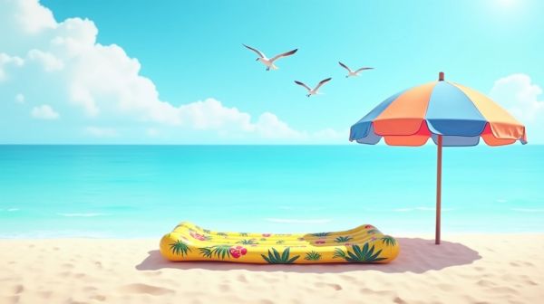 Confort incomparable avec un matelas de plage gonflable